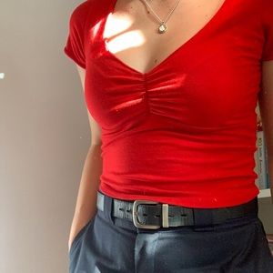 brandy red gina top